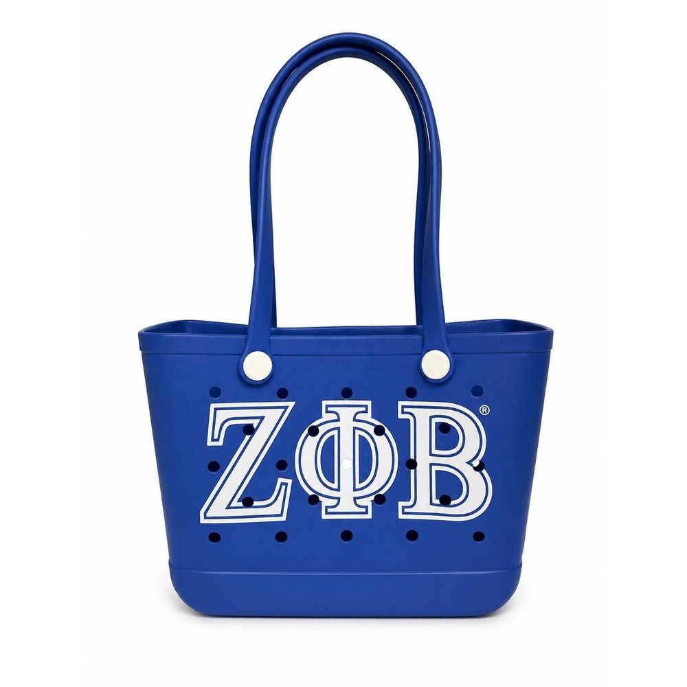 Zeta Phi Beta Tote Bag ZΦΒ Royal Blue EVA Beach Sorority Carryall